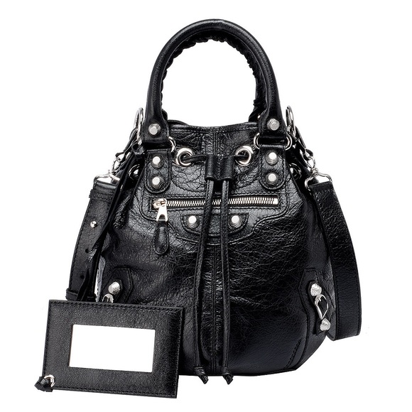 Balenciaga Mini Pompom City Bag - Picture 1 of 8